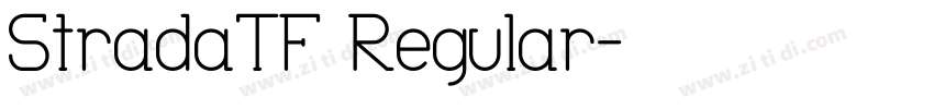 StradaTF Regular字体转换